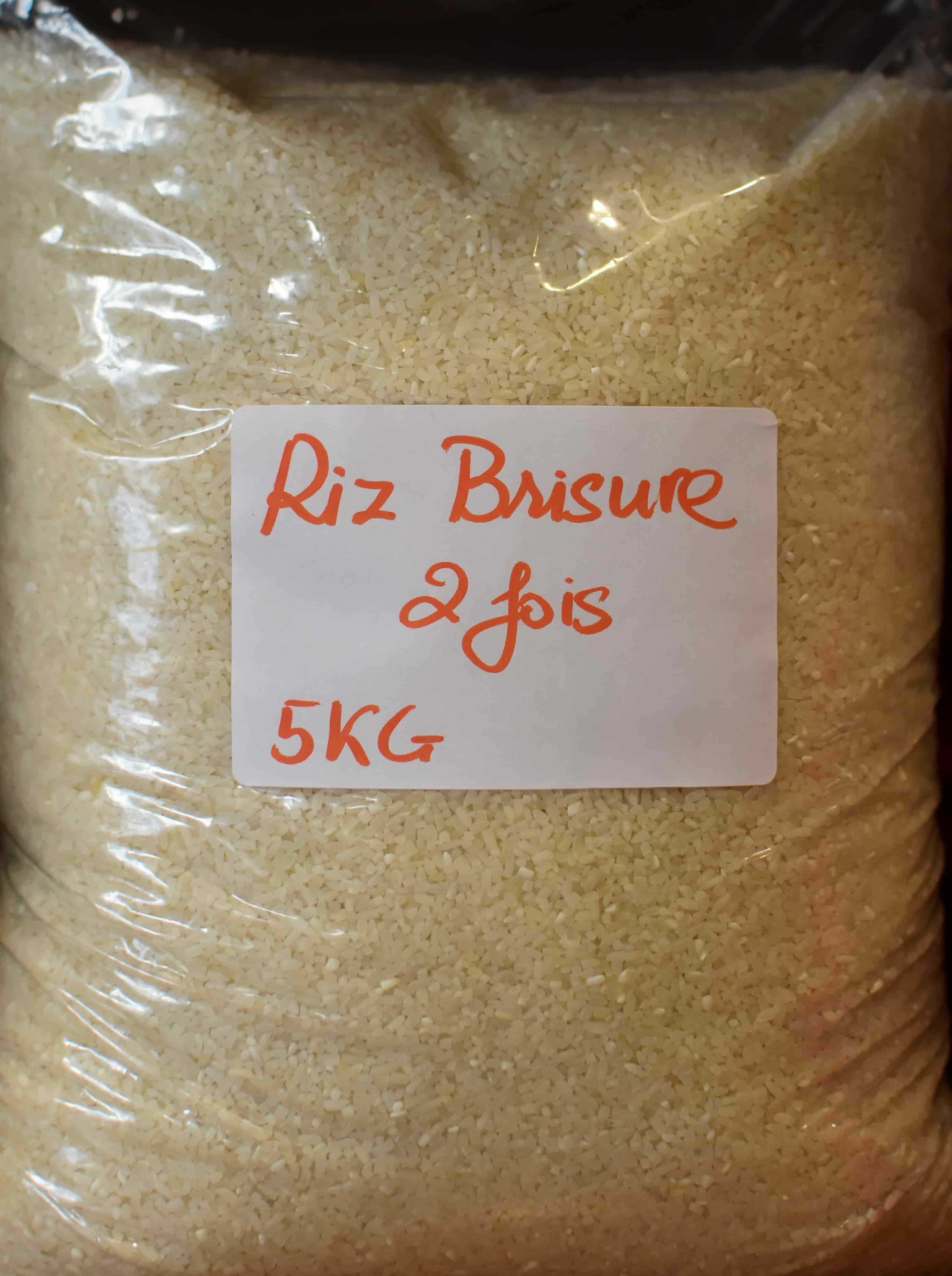 Riz brisure 2 fois